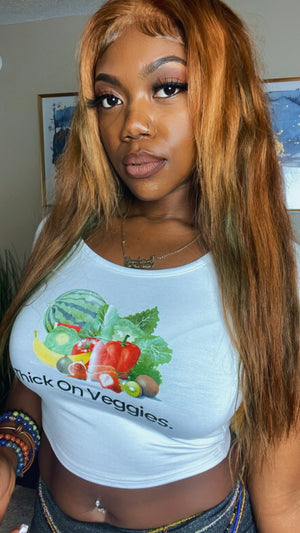 Thick on Veggies Cropped Tee